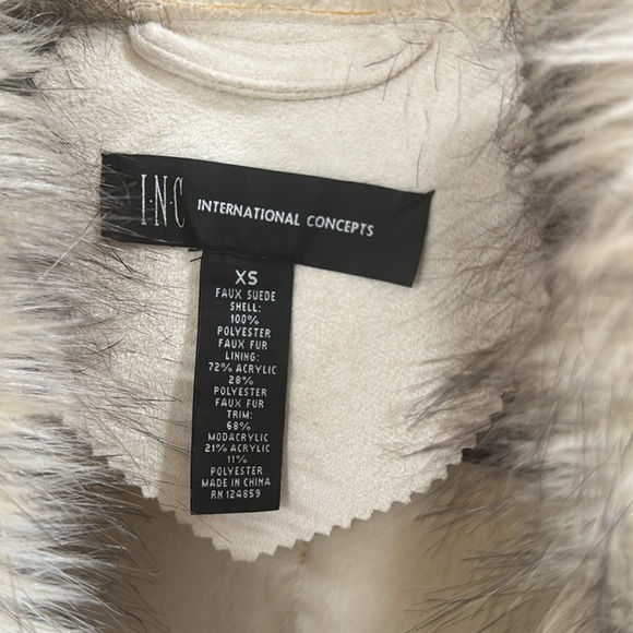 Off White suede faux fur - Picture 5 of 5